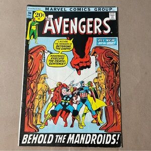 The Avengers #94, Behold The Mandroids, 1971 First Edition